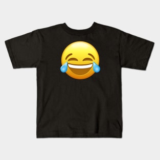 Face With Tears of Joy Emoji | Pop Art Kids T-Shirt